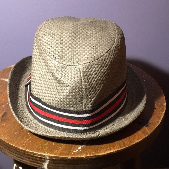 Gray 💯% paper Trilby hat short rolled brim cap S/M size - Picture 4 of 11